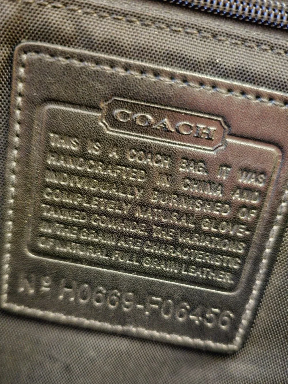 Coach Barclay Black Leather Briefcase Laptop Bag F06456 Vintage